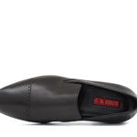 Mocassino in pelle nappa nera con fondo in gomma 1012NAPNE 135 ROSSI 