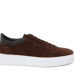 Sneaker in camoscio traforato color ciocolat e fondo in gomma leggera 326COCFLO 1096 ROSSI 