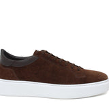 Sneaker in camoscio traforato color ciocolat e fondo in gomma leggera 326COCFLO 1096 ROSSI 