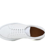 Sneaker in vitello dollaro color off white e fondo in gomma leggera cucito 643LBOW 997 ROSSI 