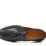 Mocassino sfoderato con mappine in vitello spazzolato t.moro con fondo in cuoio antiscivolo cucito blake 7637CHETM 480 ROSSI 