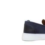 Slip on in vitello naturale navy sfumato con fondo in gomma leggera 1038DJE 173 ROSSI 