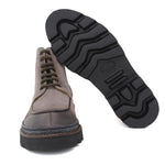Stivaletto stringato in camoscio ingrassato tortora e fondo in gomma leggera 119PRHSBIS 400 ROSSI 