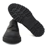 Derby in bufalo nero, riporto in caucciù con fondo in  gomma  leggera 412BFNE 123 ROSSI 