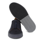 Sneaker stringata in suede blu con fondo in gomma tricolore 1043LHSBLU 36 ROSSI 