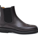 Beatles donna stile inglese in vitello spazzolato bordo' e fondo in gomma leggera D217PCBOR 22 ROSSI 