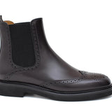 Beatles donna stile inglese in vitello spazzolato bordo' e fondo in gomma leggera D217PCBOR 22 ROSSI 