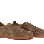 Sneaker in camoscio lavato marrone con  fondo in gomma 272TFAR 297 ROSSI 
