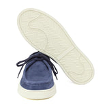 Sneaker modello ingegnere in camoscio lavato color jeans e fondo in gomma 1052FLOJE 607 ROSSI 