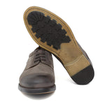 Derby con puntalino in camoscio ingrassato color sabbia e fondo in gomma cucito 8296GHSBIS 210 ROSSI 