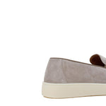 Slip-on con nappine in camoscio taupe e fondo in gomma cucito 622CAFLOTA 163 ROSSI 