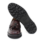 College donna stile inglese in vitello spazzolato bordò  con fondo in gomma leggera D202RCBOR 36 ROSSI 