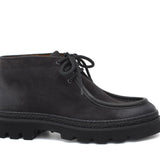 Polacchino modello ingegnere in camoscio anticato antracite con fondo roccia leggero 1253PCHSCAR 28 ROSSI 