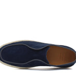 Slip on in camoscio color blu navy con fondo in gomma intrecciato 1093ROVNA 1130 ROSSI 
