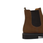 Beatles donna in camoscio rasato color bruciato con fondo in gomma leggera D220PCRIBRU 26 ROSSI 