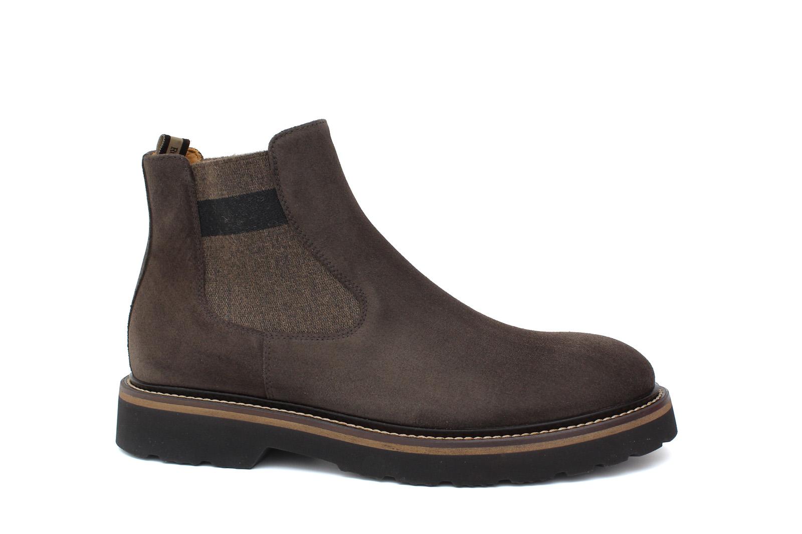 Beatles in camoscio color testa di moro e fondo in gomma leggera 9154CTPHSM 120 ROSSI 