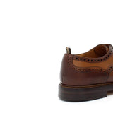 Derby stile inglese in vitello anticato color cuoio e fondo in doppio cuoio con antiscivolo 164BOC 967 ROSSI 