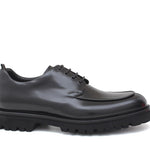 Derby in vitello spazzolato nero con fondo in gomma leggera 1203CNER 1117 ROSSI 
