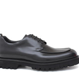 Derby in vitello spazzolato nero con fondo in gomma leggera 1203CNER 1117 ROSSI 