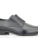 Francesina in vernice stampa mag blu scuro con fondo in cuoio 8638MVBLU 407  UN ROSSI 