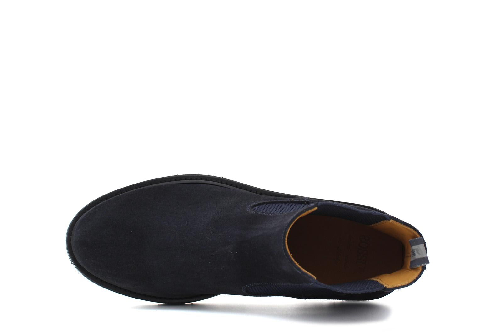 Beatles in camoscio color  blu e fondo in gomma leggera 9154CTPHSSBLU 204 ROSSI 