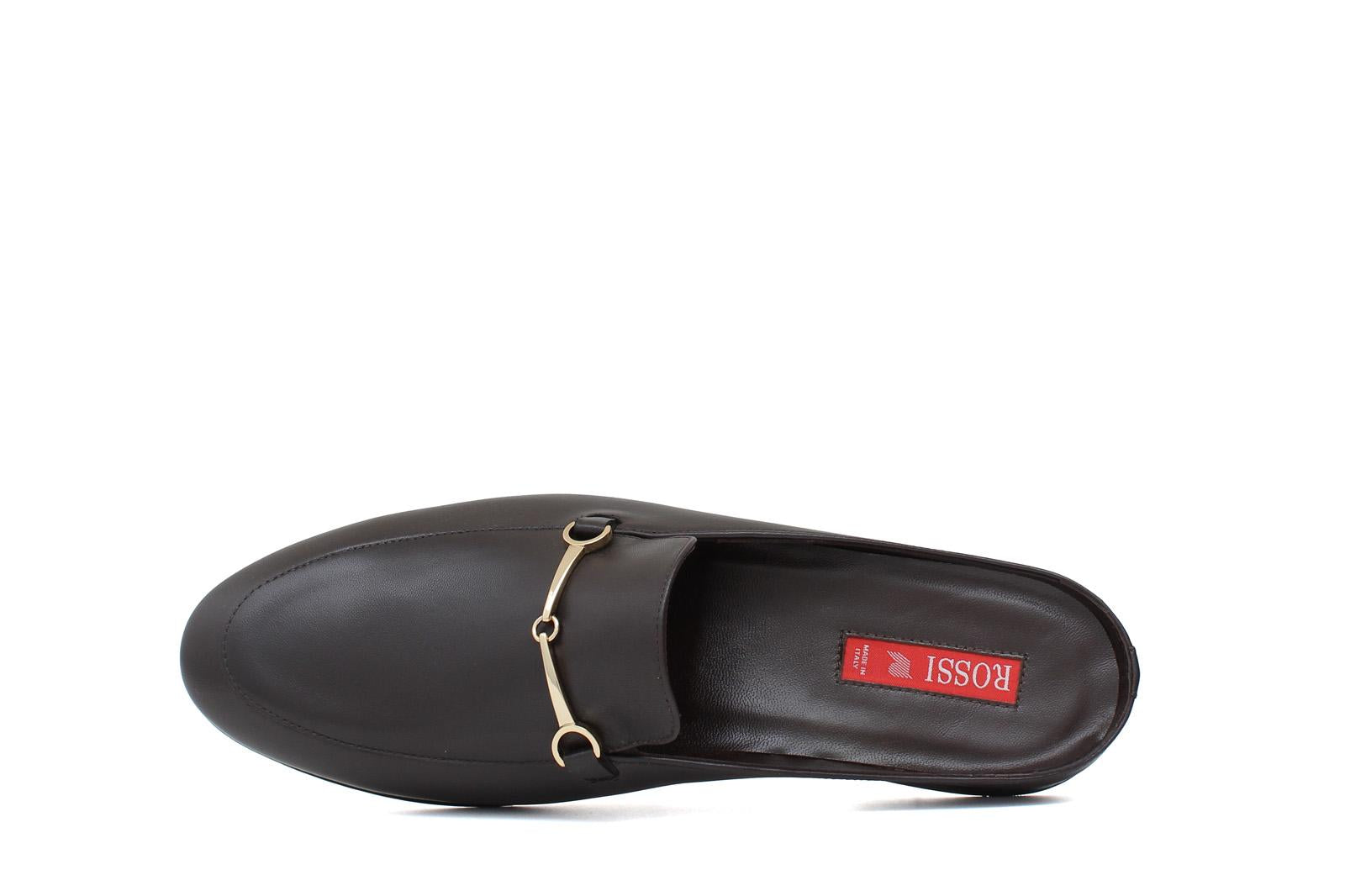 Sabout in nappa testa di moro con fondo in cuoio antiscivolo 7829NAPTM 1135 ROSSI 