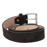 Cinta in camoscio testa di moro h 35 con fibbia nikel satinato F03421NKHSMOD 83 ROSSI 