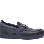 Slip on in vitello naturale blu sfumato con fondo in gomma leggera 1041DIXJ 1106 ROSSI 
