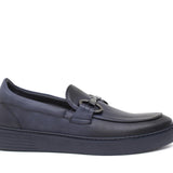 Slip on in vitello naturale blu sfumato con fondo in gomma leggera 1041DIXJ 1106 ROSSI 