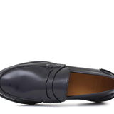 College stile inglese in vitello spazzolato blu con fondo in gomma leggera 5940GCBLU 89 ROSSI 