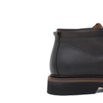 Polacchino stringato modello ingegnere in vitello nabuk anticato testa di moro con fondo in gomma leggera 1253PVTM 149 ROSSI 