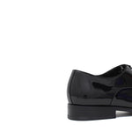 Francesina in vernice nero con fondo in cuoio 7607VN 87 ROSSI 
