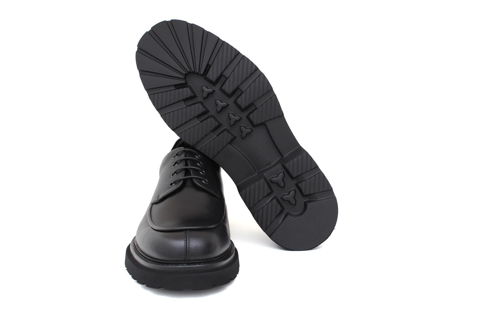 Derby in pellame bufalo color  nero con fondo in gomma leggera 1203REXN 397 ROSSI 