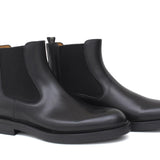 Stivaletto beatles in vitello a fiore  nero e fondo in gomma 154PRBNE 372 ROSSI 