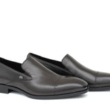 Mocassino in pelle nappa nera con fondo in gomma 1012NAPNE 135 ROSSI 