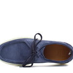 Sneaker modello ingegnere in camoscio lavato color jeans e fondo in gomma 1052FLOJE 607 ROSSI 