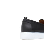 Slip on in vitello naturale blu  sfumato con fondo in gomma leggera 9688DNE 1134 ROSSI 