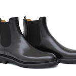 Beatles donna in vitello spazzolato nero con fondo in gomma leggera D220PCNER 23 ROSSI 