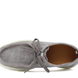 Sneaker modello ingegnere in camoscio lavato color roccia e fondo in gomma 1052TCLO 242  UN ROSSI 