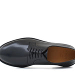 Derby liscio in vitello spazzolato verde bottiglia con fondo cuoio antiscivolo 6403CTBOT 171 ROSSI 