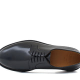 Derby liscio in vitello spazzolato verde bottiglia con fondo cuoio antiscivolo 6403CTBOT 171 ROSSI 