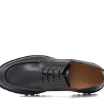 Derby in vitello spazzolato nero con fondo in gomma leggera 458CALNE 370 ROSSI 