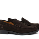 Mocassino College stile inglese in camoscio testa di moro e fondo gomma 5316GCIMOG 1064 ROSSI 