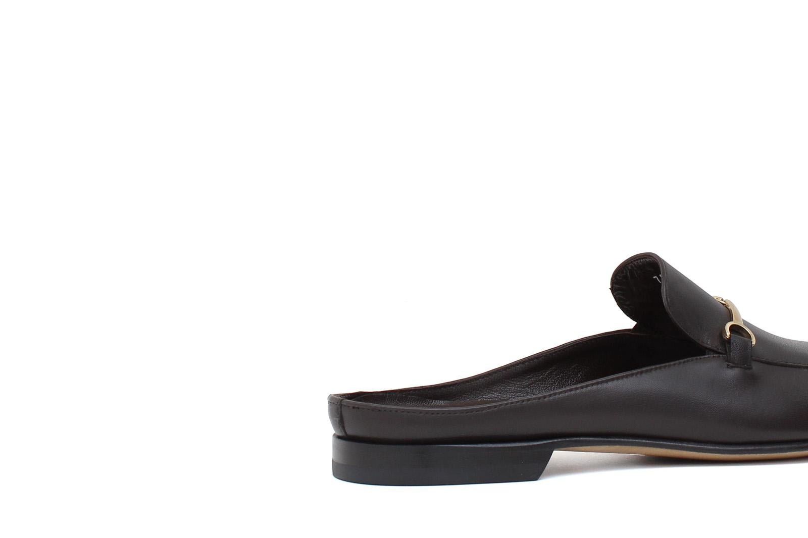 Sabout in nappa testa di moro con fondo in cuoio antiscivolo 7829NAPTM 1135 ROSSI 