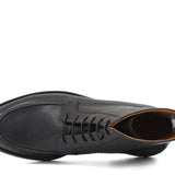 Stivaletto stringato in vitello chicchino nero con fondo gomma 9290PCVNE 621 ROSSI 