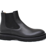 Stivaletto beatles in vitello a fiore nero e fondo in gomma leggera 9154CTPSN 1032 ROSSI 