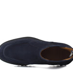 Stivaletto modello beatles in camoscio ingrassato blu e fondo in gomma leggera 881PHSSBC 128 ROSSI 