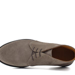 Polacchino stringato in camoscio color sabbia con fondo in gomma 084RHSBIS 150 ROSSI 