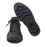 Polacchino modello ingegnere in camoscio anticato antracite con fondo roccia leggero 1253PCHSCAR 28 ROSSI 