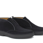 Polacchino con elastico centrale in camoscio ingrassato blu e fondo gomma leggera 1238PHSBLU 1141 ROSSI 